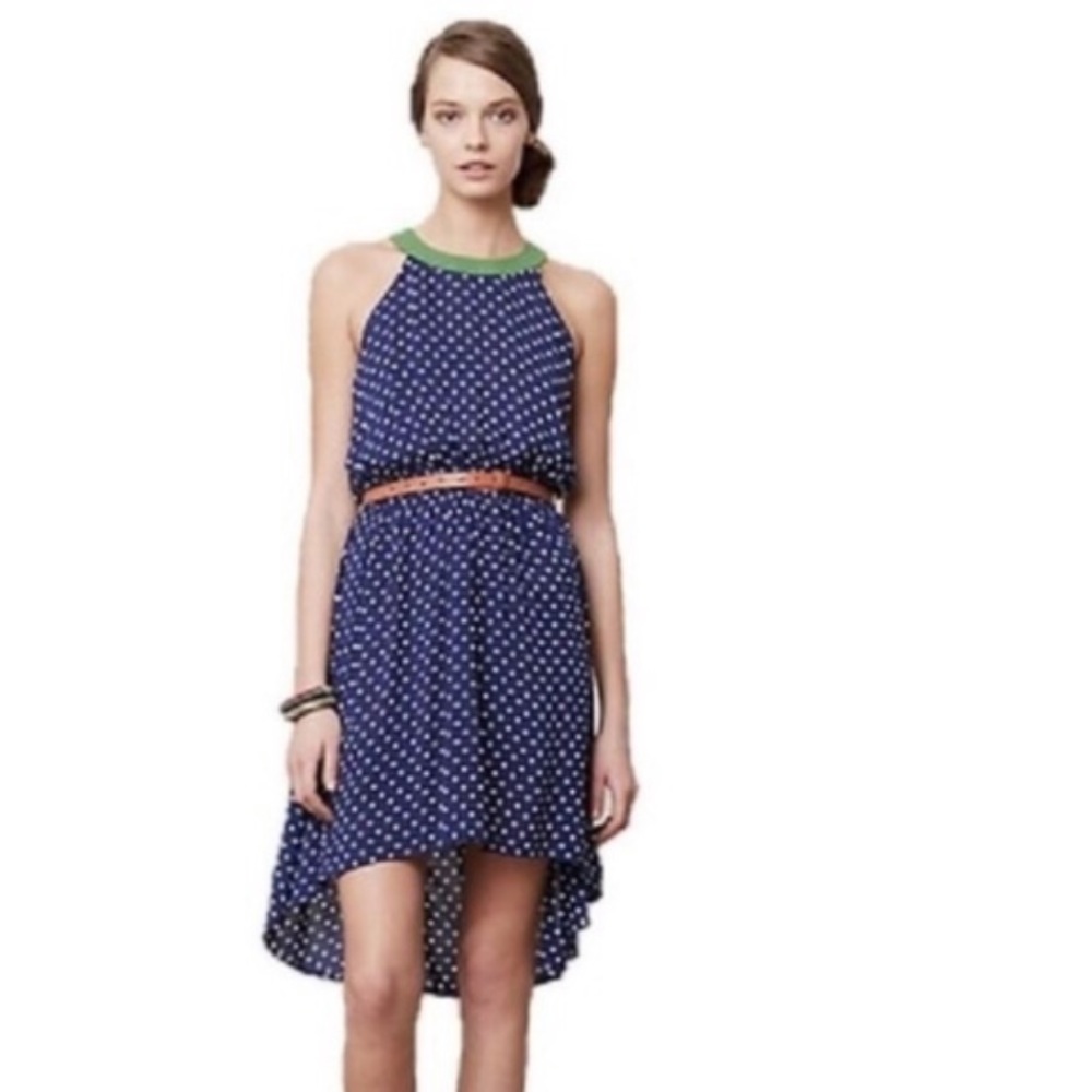 Anthropologie Lilka polka dot dress- Small